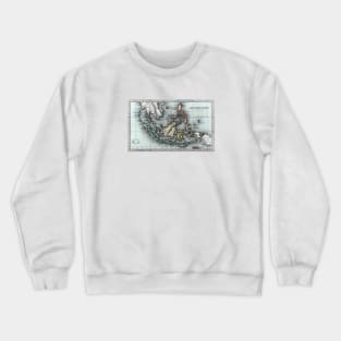 1830 Map of the East India Islands Crewneck Sweatshirt